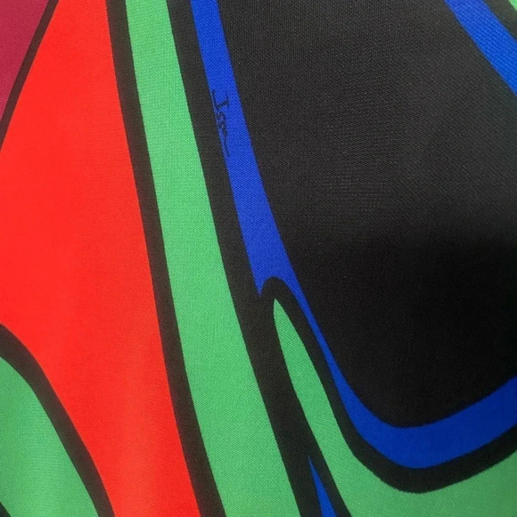 ISSA London mod style designer dress abstract colorful size 4 EUC chic trendy - Picture 7 of 16